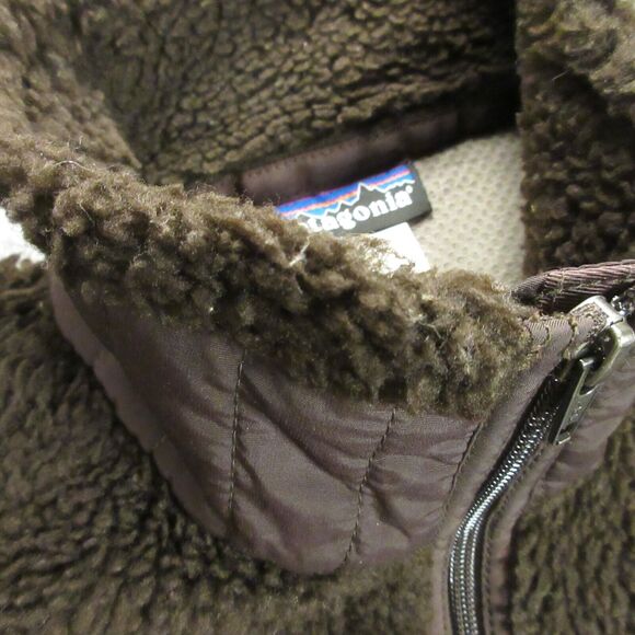 Vintage Patagonia Womens Retro-X Jacket size Small Deep Pile Fleece Brown Sherpa - Picture 4 of 15